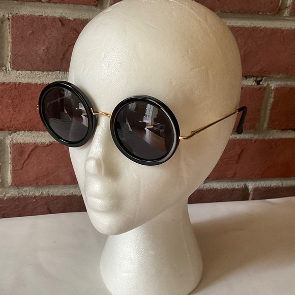 Linda Farrow The Row Black Round Sunglasses main image 8